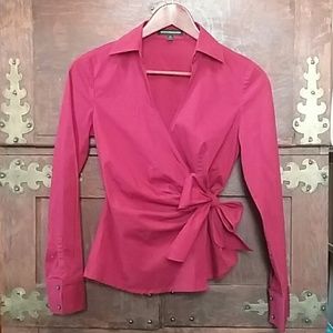 Express design studio shirt with tie at side